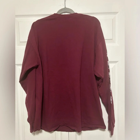 Popular Poison Sz. XL 2012 Long Sleeve T-Shirt Marylin Monroe “Good Vibes” Red. - Picture 4 of 5